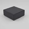 50 pcs preto artesanato kraft caixa caixa de embalagem preta festa de casamento pequena presente de doces doces pacote es para caixa de sabão artesanal 210805