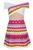 オクストレード夏の包帯ドレスショルダーレーヨンボディコンの有名人ピンククラブイブニングパーティー210527