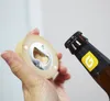 Blank DIY Wooden Round Shape Beer Bottle-Opener Coaster Fridge Magnet Decoration Bar Bottle Opener SN4255