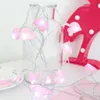 クリスマスの装飾愛の心の結婚式のLED文字列妖精の光屋内パーティーガーデンガーランド照明J2Y
