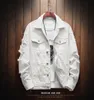 Kurtki męskie dżinsowe kurtka Mężczyźni Jaqueta Masculino Koreański stylowy płaszcz krótkometrażowy Męski odzież uliczna odzież Hip Hop Otwór Raped Dżinsy