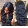 150180 Dichtheid Voorgeplukt 360 Lace Body Wave Harenpruiken met babyhaar Peruaanse maagdelijk haar Body Wave Glueless Lace Wig1888856