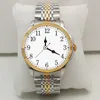 Top-Qualität Paar-Armbanduhren Luxus-Mann-Frauen-Uhren Original Schweizer Quarzwerk Saphirglas Spiegel Edelstahl Wri328T