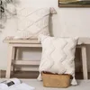 Cushion/Decorative Pillow Beige Geometric Embrpidery Cover Tassels Decoration Cushion 45x45cm/30x50cm Home Sofa Pilow Case Sham