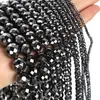 Other Natural Stone Beads Hard Cut Corner Black Hematite Thick Round Loose For Jewelry Making Needlework Bracelet DIY Wynn22