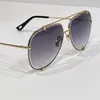 Designer di marca Occhiali da sole per uomo Luxury Vintage Occhiali retrò Fashion Gold Frame Style Occhiali da sole estivi Forma pilota di alta qualità UV 400 23007