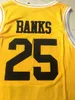 ABD'den Nikivip Gemi #25 Carlton Banks Basketbol Forması BEL-AIR Akademi Film Formaları Taze Prensi Dikişli Sarı Nakış S-3XL Yüksek Kalite