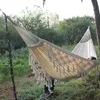 Hammock Boho Büyük Brezilya Makramı Fringe 2 Kişi Çift Deluxe Hammock Swing Net Sandalye İç Mekan Asma Sandalye Hamak Salıncakları Y207763780