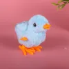 Wind-up plysch kyckling simulering hoppar kyckling djur nostalgisk barns lilla leksak kvadrat nattmarknad stall sälja