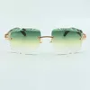 2022 cutting lens sunglasses 3524020 peacock wooden temples glasses size 5818135mm8032001