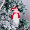 Inget ansikte Nordic Julgransdekoration Hängsmycke Xmas Träd Hängande Tillbehör med Hangers Faceless Doll