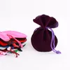 Velvet Bag Gifts Drawstrings Pouches Guard Jewelry Organizer Dustproof Flannel Packaging Display Wedding Party Packing Bags Bead Cloth Storage Pouch Accessories