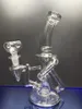 Recycler glass bong with bowl oil rig bongs cyclone percolator dab rigs water pipes vortex smoking bubbler sestshop