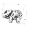 500 teile/los Antike Silber Farbe Kleiner Elefant Perlen Spacer Perlen Charme Schmuck DIY Herstellung Zubehör Großhandel
