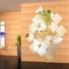 Wall Stickers 6pcs/set Acrylic Mirror Square Shape For Bathroom Fitting Room Mural Self-adhesive Art Decal