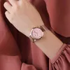 Chenxi 32 mm Relojes de oro rosa para mujer Diseño creativo Relojes para mujer Relogio Feminino Movimiento de cuarzo Relojes de pulsera analógicos para mujer Q0524