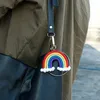 Weaving Rainbow Keychains 여성을위한 Boho 수제 키 홀더 열쇠 고리 맥스 레이크 가방 매력 자동차 매달려 보석 선물 11 스타일