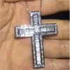 choucong 22 Styles De Luxe Croix Pendentif AAAAA Cz 925 En Argent Sterling Croix Pendentif Collier pour Femmes Hommes Fête De Mariage bijoux