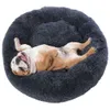 Letti per cani rotondi lunghi in peluche per cani di grossa taglia Prodotti per animali domestici invernali Cuscino Super Soft Fluffy Confortevole tappetino per gatti Forniture Accessori 210924