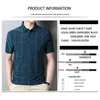 BROWON GRAFIEK T-shirt Mannen Zomer Business Korte Mouwen Casual Losse Plaid Turn-down Collar T-shirts voor 210716