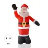 Christmas Decorations 2.4m Inflatable Santa Claus Outdoor For Home Merry Gifts Yard Garden Toys Party Decor