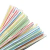 100Pcs 21cm Colorful Disposable Plastic Curved Drinking Straws Wedding Birthday Party Bar Drink Accessories w-00866