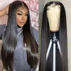 Wrap Gift Wrap 13X1 Lace Front Human Hair Wigs Hairline Wig Transparent Frontal Full Glueless