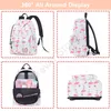 Women Laptop Backpack School Bags for Teenager Girls Bagpack Mochila Feminina Escolar Flamingo Rucksack Stylish Canvas Backpacks X0529