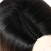 Syntetyczne peruki proste krótki bob dla czarnych kobiet Ombre Brown w kolorze bocznym Maszyna peruka X-era moda ciemne korzeniowe włosy