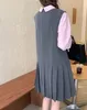 2Colors Summer Dress Ladies Preppy style Women Tank Vestidos Sleeveless Robe A Line Mini Clothes(X1895 210508
