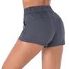 LU LU LEMONS Shorts Tennis Beach Women Biker Yoga Pants Loose Drawstring Running Fiess Fast Dry Sports Underwear Gym Clothes