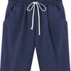 Shorts d'été Femmes Bermuda Shorts Grande Taille 8xl Lâche Casual Sports Stretchy Coton Jambe Droite Respirant Sweatshorts 210724