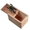 Party Favor Choquant Effrayant Prank Stuff Scare Box Décoration d'Halloween Jouets surprise en bois inoffensifs Cadeau du jour du poisson d'avril 1Pc242c