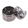 Rökning Tillbehör Metal Hand Crank Grinder Sharpstone Herb Grinders med Handle Herbal Sharp Stone