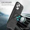 Finger Ring Stand Phone Cases For iPhone 12 11 Pro Max XS XR 7 8Plus Samsung S20 Ultra Note20 Shockproof Hybrid Armor Cover