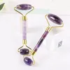 Großhandel mit Amethyst-Gesichtsroller, Massagegerät, Geschenkset, natürlicher lila Jade-Roller für Körper, Auge, Hals, Heilstein, Gesundheit, Schönheit, Hautpflege, Anti-Falten