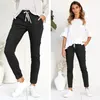 Jeans pour femme BorntoGirl Femmes taille haute maigre 2022 Spring Summer Woman Streetwear Section Mince-Section Noir Gris Vert Red Denim Pantalon