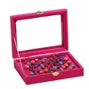 Jewelry Pouches, Bags Ear Studs Organizer Portable Wear-resistant Delicate Space-saving Ring Storage Box Display Case