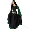 Cosplay Medieval Renaissance Gown Robe Palace Princess Dress Adults Plus Size Lace-Up Vintage evening gown Halloween Costume Y0903