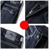 Four Seasons Heren Business Jeans Klassieke Mode All-Match Stretch Losse Denim Broek Mannelijke High-End Brand Casual Pants