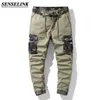 Sommer Khaki Camouflage Print Männer Cargo Hosen Beiläufige Lose Outdoor Taktische Armee Hosen Multi-Tasche Große Größe Männer Hosen 29-38 211201