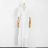 TRAF Yaz Elbise Kadın Giyim Bayanlar Rahat Uzun Hafif Sundress Kore Moda Bandaj Sukienka Tasarımcısı Toppies 83352 210712