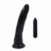 DILDO 2PCS Черный ремешок на реалистичных обычных дилдо пулевых вибраторов Strapon Sex Toys для женщин -лесбиянок -клитор влагалище массажер 11204762529