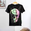 Tops mężczyzn designerka skull diamond t koszule tshirt z kapturem krótki płaszcz tee Bur koszulki kurtki dżersey paski buty torby