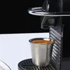 Kubki Espresso 80ml 160ml Zestaw 2, Zestaw kubków do espresso ze stali nierdzewnej, izolowane kubki kawy Double Cups Zmywarka Sejf