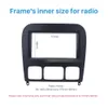 2din Dash Frame Kit Radio Car Radio Faszy na 2006 Mercedes Benz S Class W220 DVD Panel stereo Instalacja wykończenia