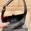 Hobo style ladies one-shoulder underarm bag handbag clutch purse wallet black two full leather styles metal letter decoration with box packaging