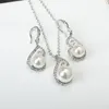 Earrings & Necklace Women Imitation Pearl Jewelry Set For Pendant Fashion Accessories