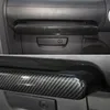 Garniture de cadre de couverture de poignée de copilote de voiture en Fiber de carbone pour accessoires intérieurs Jeep Wrangler JK JKU 2007-2010