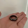 Hematite Rings Basic Band Ring for women men,Size 7 8 9 10 11 12 13